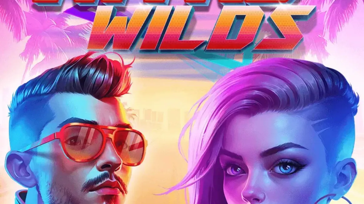 Interface neon do jogo de slot Nitro Wilds